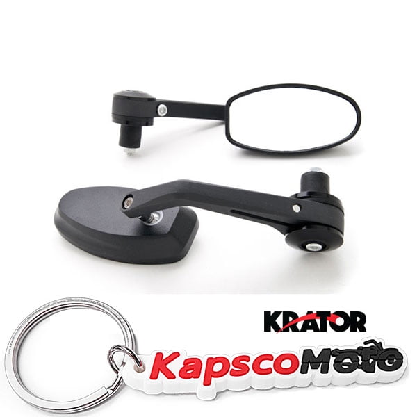 Krator SF-M06N39 Mirror Motorcycle End Rear View Set Sportbike Scooter Cruiser + 7/8 Bars , Krator SF-M06N39 Mirror Motorcycle End Rear View Set Sportbike Scooter Cruiser + 7/8 Bars ,